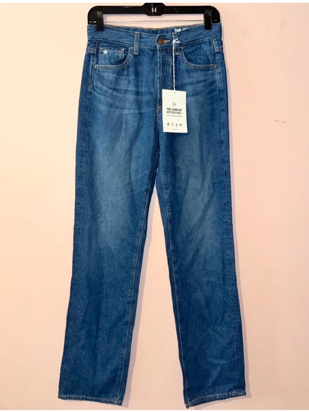 AG The Jean Of Tomorrow Alexxis Straight High Rise Vintage Fit Jeans Size 26 NWT